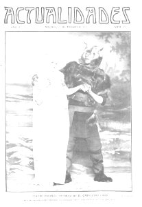 1909-01-27, Actualidades, Teatro Español, estreno de El caballero lobo, Cifuentes