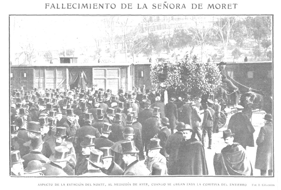 1909-01-20, Actualidades, Fallecimiento de la señora de Moret, Cifuentes