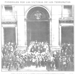 1909-01-20, Actualidades, Funerales por las víctimas de los terremotos, Goñi