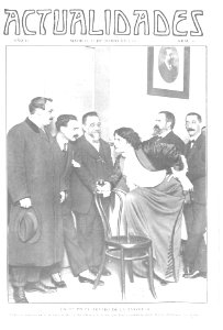 1909-03-10, Actualidades, Un té en el Teatro de la Zarzuela, Cifuentes photo