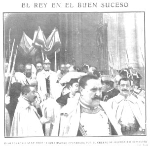 1909-01-27, Actualidades, El rey en el Buen Suceso, Goñi