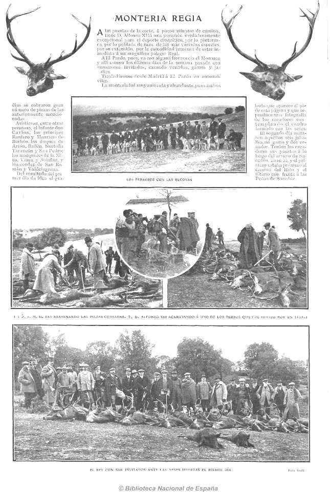 1909-01-27, Actualidades, Montería regia, Goñi