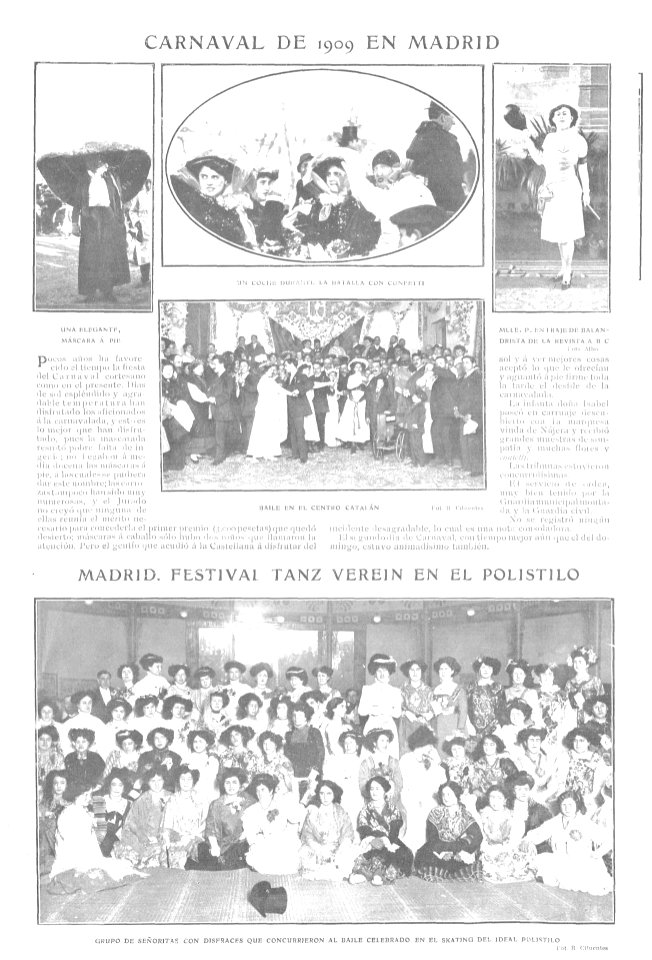 1909-02-24, Actualidades, Carnaval de 1909 en Madrid