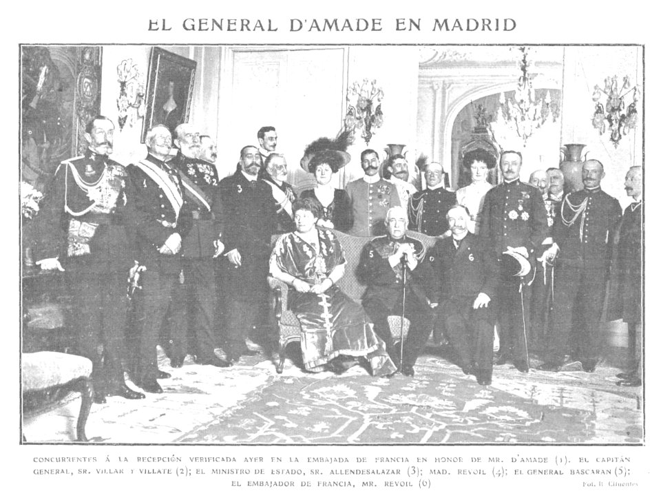 1909-03-03, Actualidades, El general D'Amade en Madrid, Cifuentes