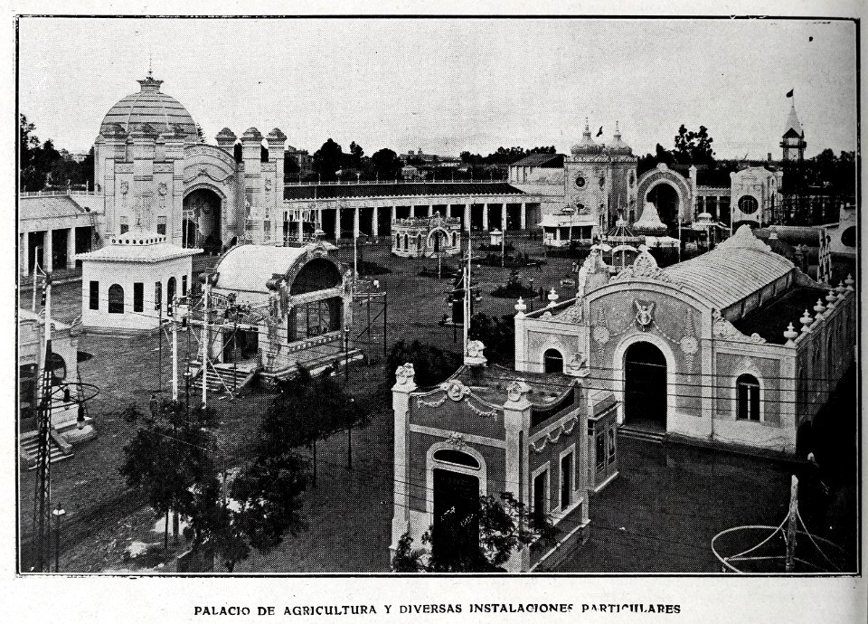 1909-10-02, Blanco y Negro, Palacio de Agricultura y diversas instalaciones particulares, Exposición Regional de Valencia, Barberá