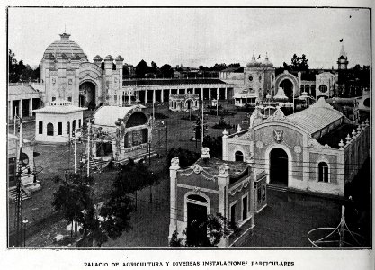1909-10-02, Blanco y Negro, Palacio de Agricultura y diversas instalaciones particulares, Exposición Regional de Valencia, Barberá