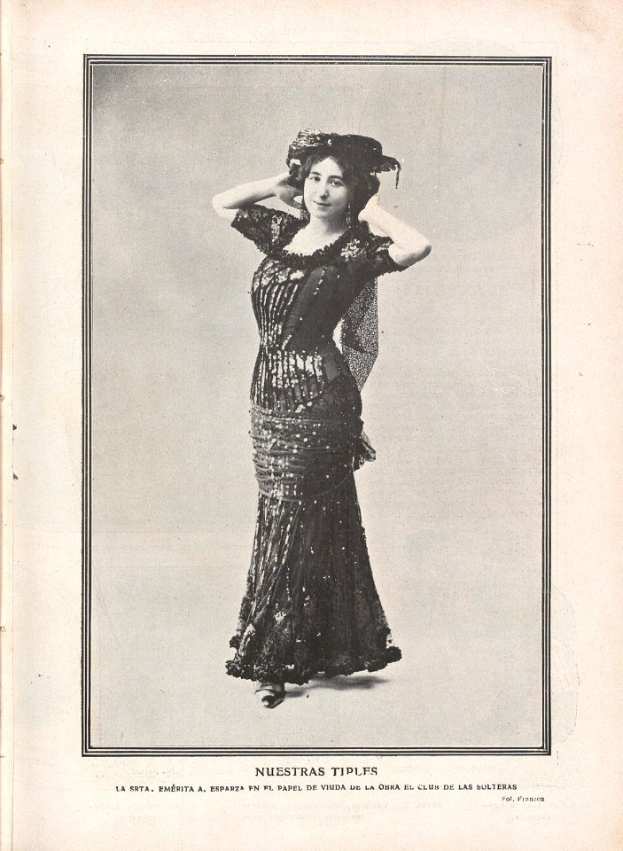 1909-10-24, El Teatro, Emérita Esparza, Franzen