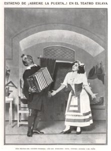 1909-11-07, El Teatro, ¡Ábreme la puerta!, cuadro primero, Peña y Carmen Andrés, Cifuentes