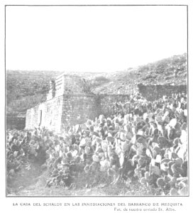 1909-11-17, Actualidades, La casa del Schaldy en las inmediaciones del barranco de Mezquita, Alba