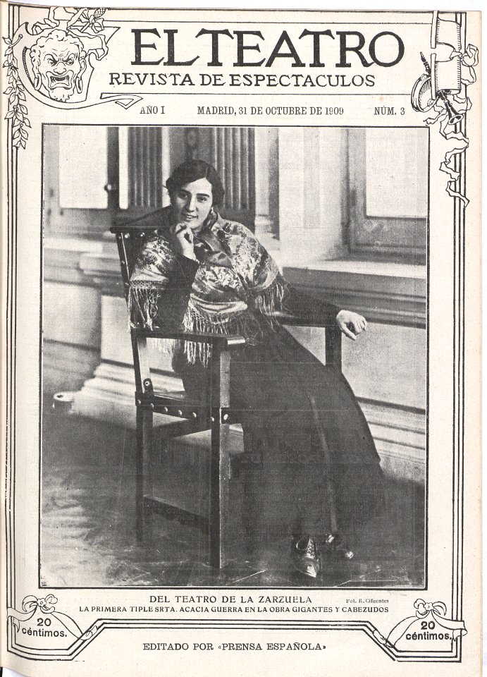 1909-10-31, El Teatro, Acacia Guerra, Cifuentes
