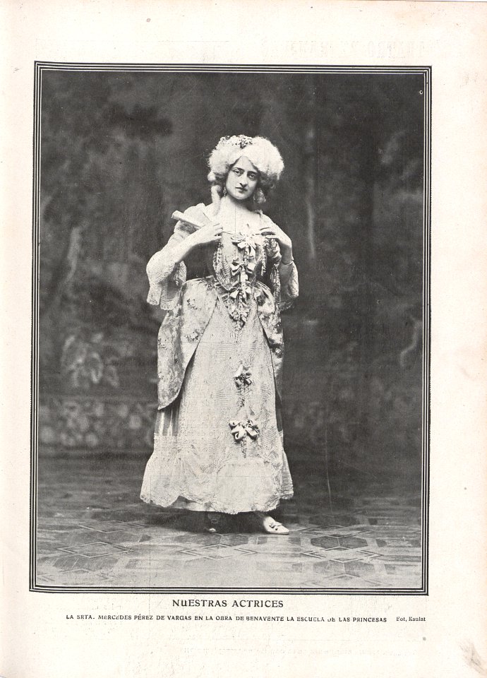 1909-10-31, El Teatro, Mercedes Pérez de Vargas, Kaulak