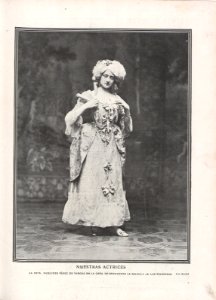1909-10-31, El Teatro, Mercedes Pérez de Vargas, Kaulak