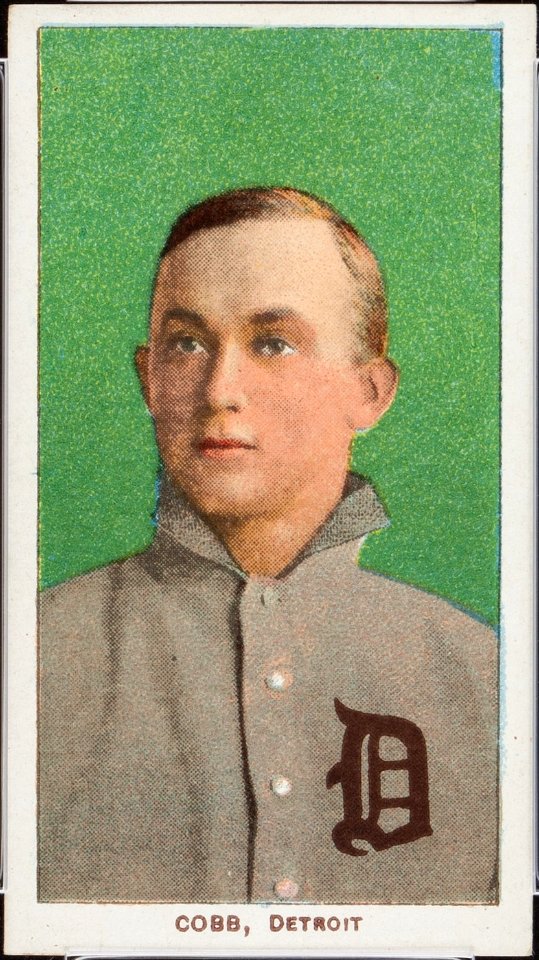 1909-11 T206 Ty Cobb portrait green