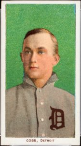 1909-11 T206 Ty Cobb portrait green