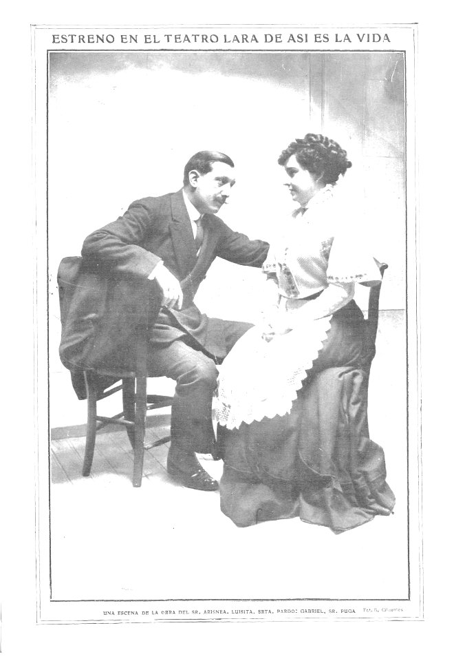 1909-11-03, Actualidades, Estreno en el Teatro Lara de Así es la vida, Cifuentes