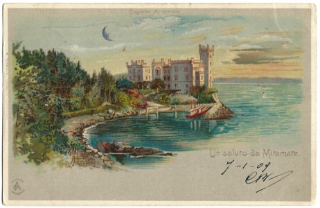 19090107 saluto da miramare