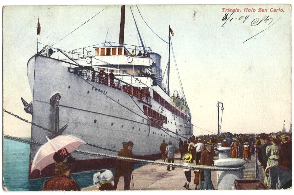 19090108 trieste molo san carlo
