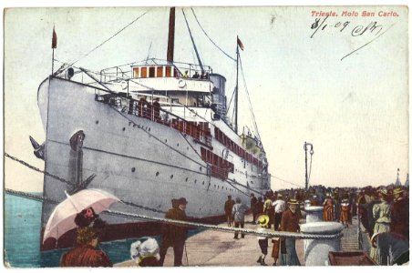 19090108 trieste molo san carlo