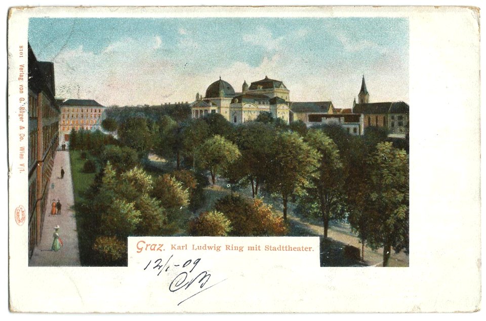 19090112 graz karl ludig ring mit stadttheater