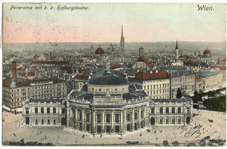 19090115 wien panorama hofburgtheater photo