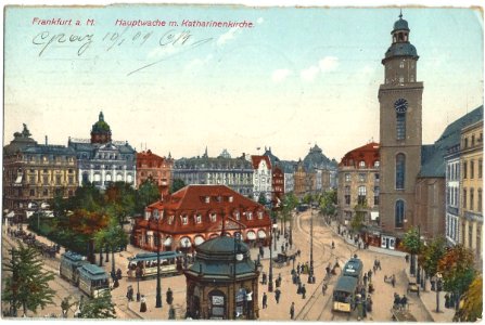 19090110 frankfurt hauptwache katharinenkirche photo