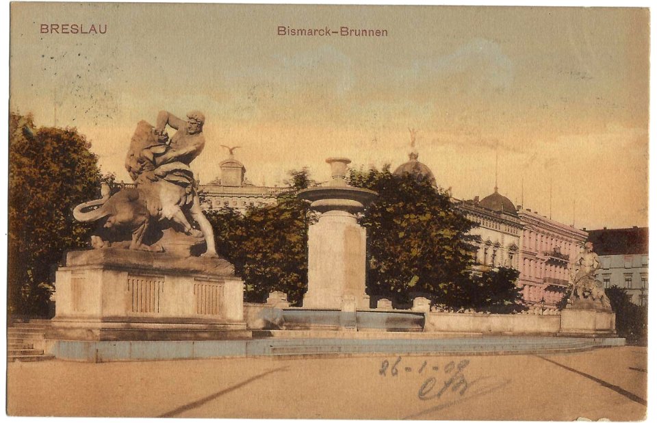 19090126 breslau bismarck brunnen