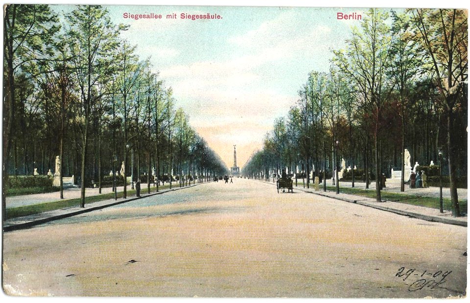 19090129 berlin siegesallee mit siegessaule
