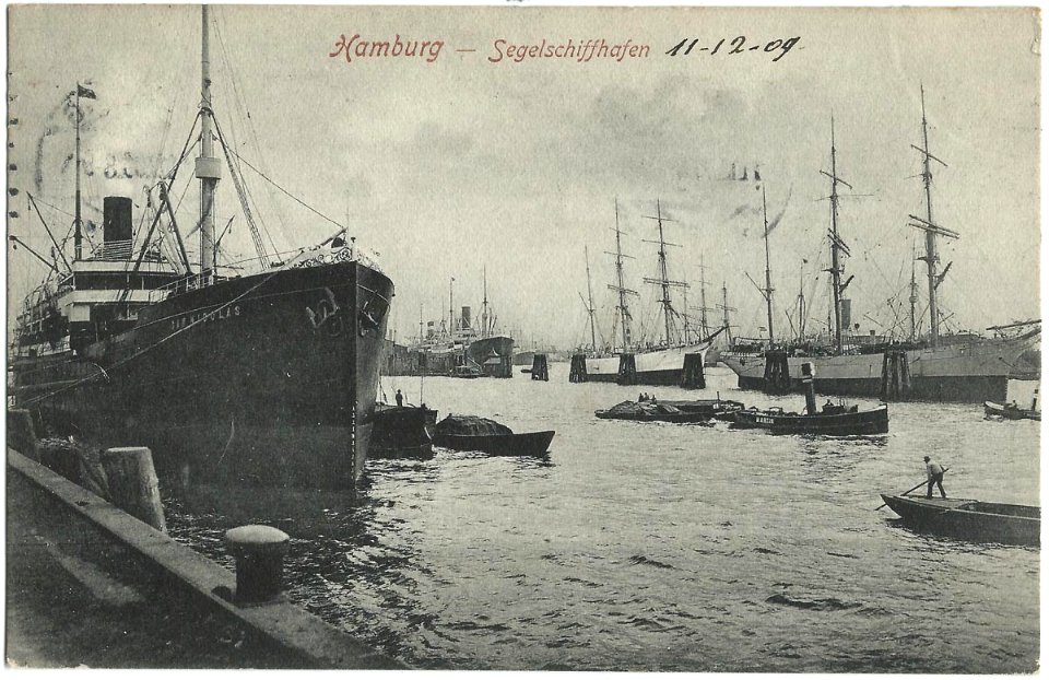 19091211 hamburg segelschiffhafen
