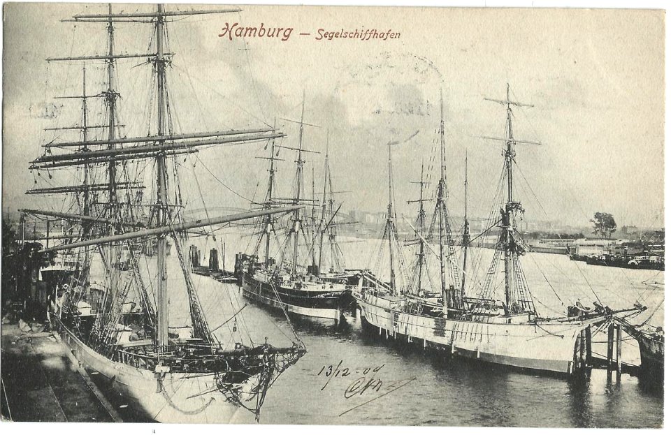 19091213 hamburg segelschiffhafen