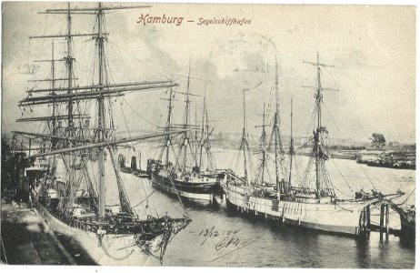 19091213 hamburg segelschiffhafen