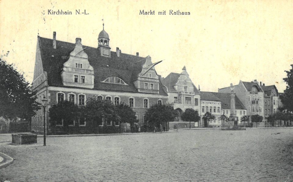 1910 Rathaus Kirchhain NL Vorderseite (Alter Fritz)