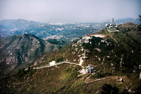 Ridge path sky