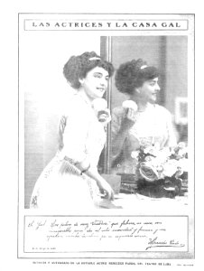 1910-06-09, Nuevo Mundo, Retrato y autógrafo de Mercedes Pardo, Calvache