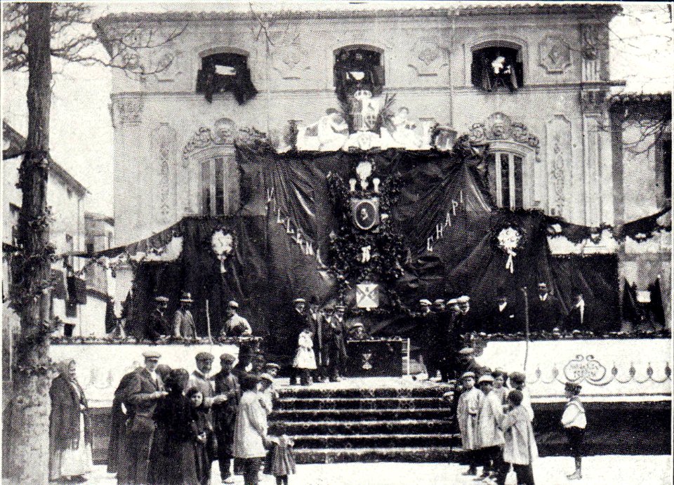 1910. Plaza las Malvas. Homenaje a Chapí