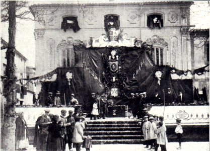 1910. Plaza las Malvas. Homenaje a Chapí