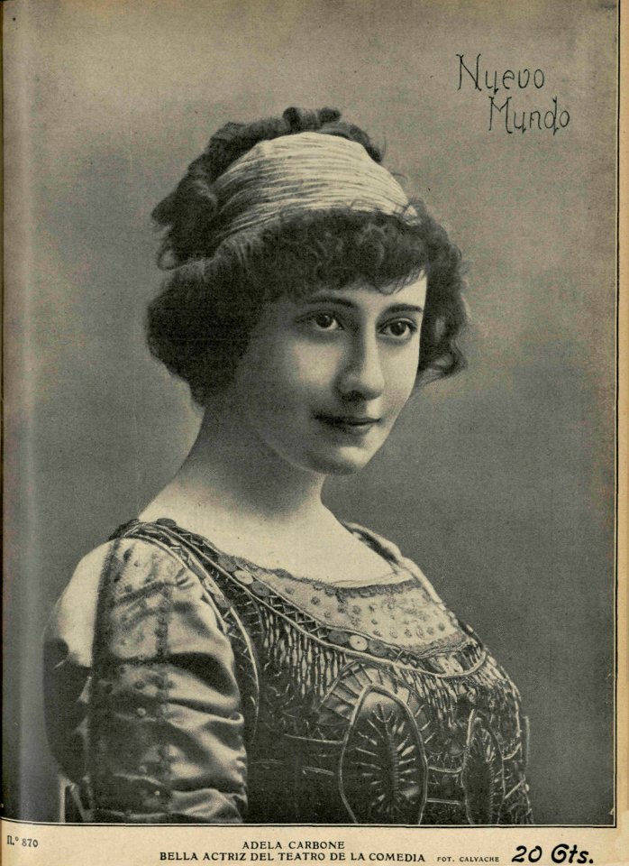 1910-09-08, Nuevo Mundo, Adela Carbone, Calvache