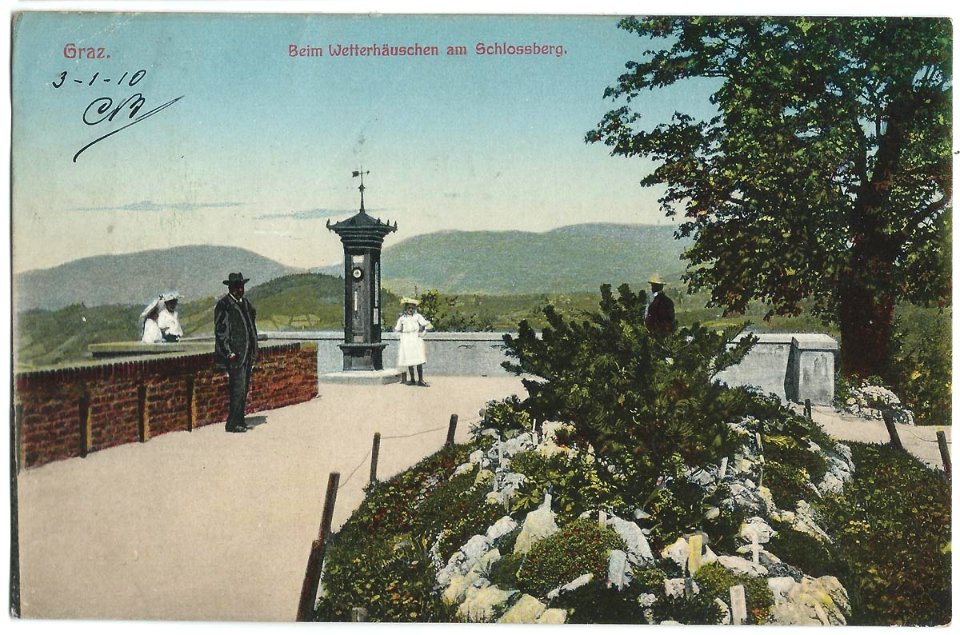 19100103 graz beim wetterhauschen am schlossberg