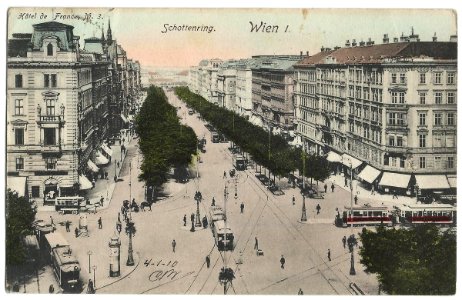 19100104 wien schottenring hotel de france photo