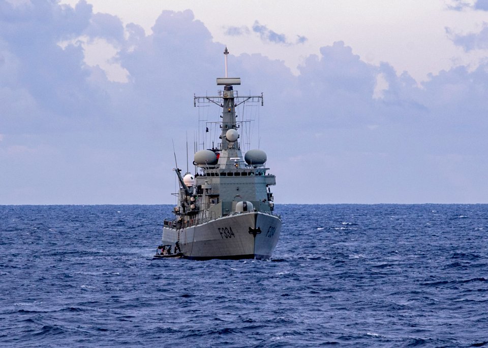 191023-N-UB406-0019 ATLANTIC OCEAN (Oct. 23, 2019) The Portuguese navy frigate NRP D. Francisco de Almeida (F334) (D (48951896987)