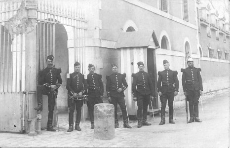 1911-Julien Galabert dans son peloton de cuirassiers
