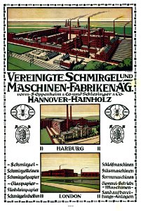 1911-04-20 Illustrirte Zeitung S. 0027 S. XXVII Vereinigte Schmirgel- und Maschinen-Fabriken AG. vorm. S. Oppenheim & Co. und Schlesinger & Co, Hannover-Hainholz, Harburg, London, Änne Koken