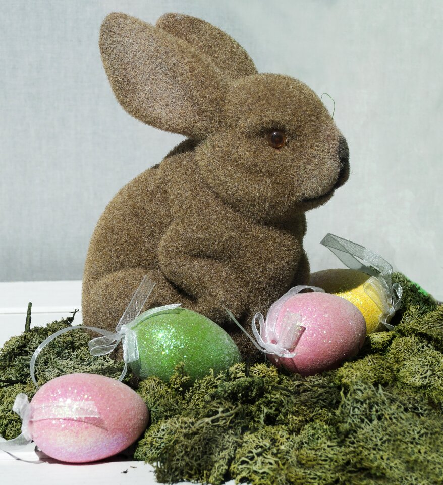 Moss easter decoration figure