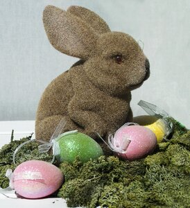 Moss easter decoration figure