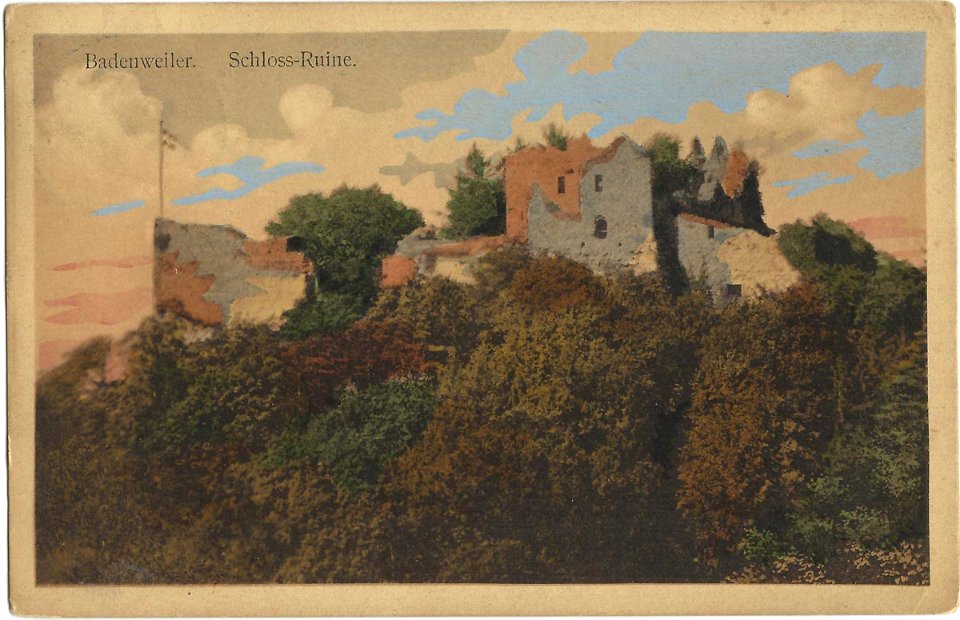 19130705 badenweiler schloss ruine