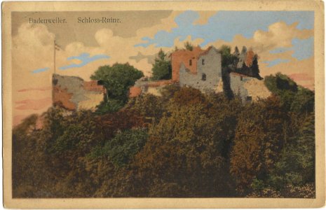 19130705 badenweiler schloss ruine