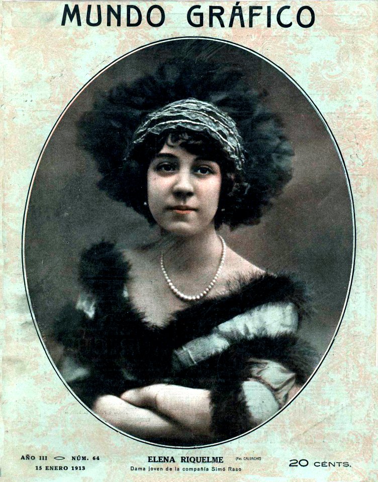 1913-01-15, Mundo Gráfico, Elena Riquelme, Calvache
