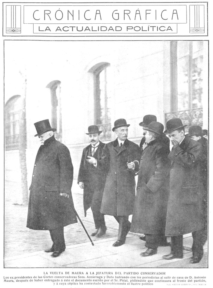 1913-01-15, Mundo Gráfico, La vuelta de Maura a la jefatura del Partido Conservador, Campúa