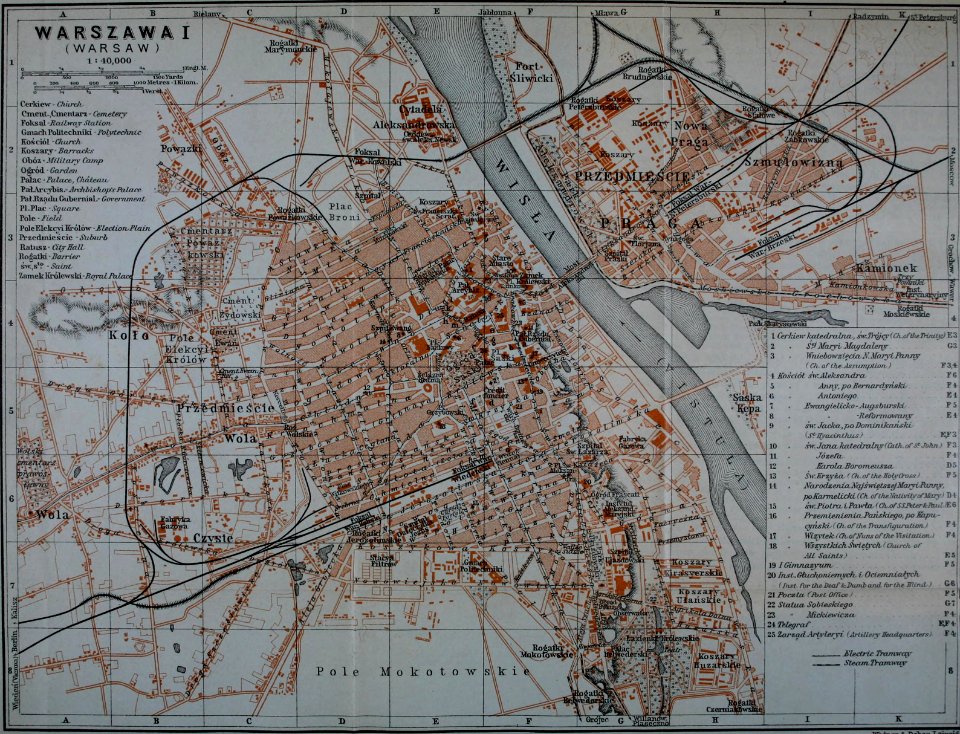 BAEDEKER(1914) p079 Poland, Warsaw (I)