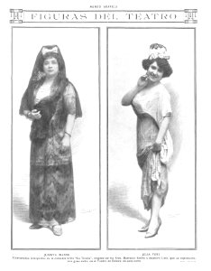 1913-03-12, Mundo Gráfico, Juanita Manso y Julia Fons, Calvache