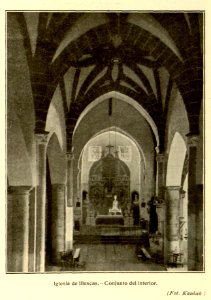 1914-02, Arte Español, Iglesia de Illescas, conjunto del interior, Kaulak